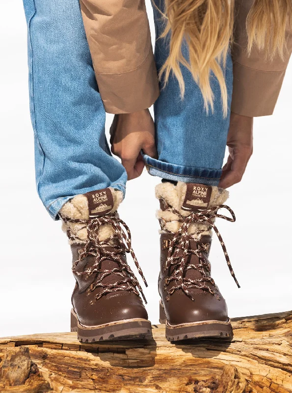 The Latest Fashion Trends Brandi Lace-Up Boots - Chocolate