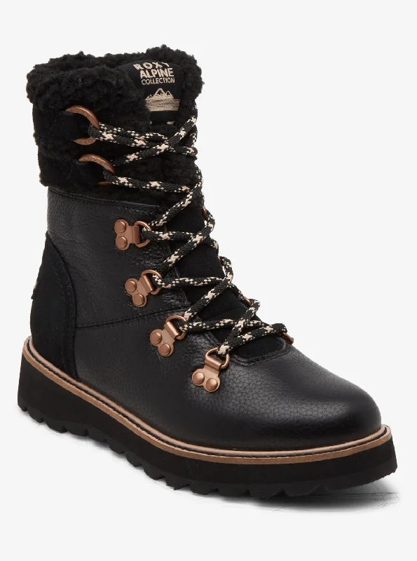Unleash Your Trendy Side Brandi Lace-Up Boots - Black