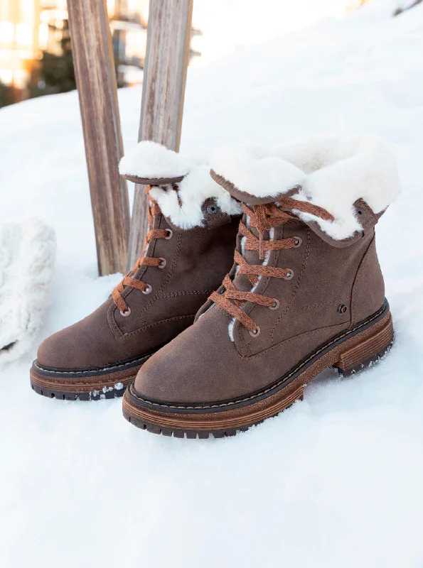 Absurdly Cheap Sale Bruna Lace-Up Boots - Chocolate