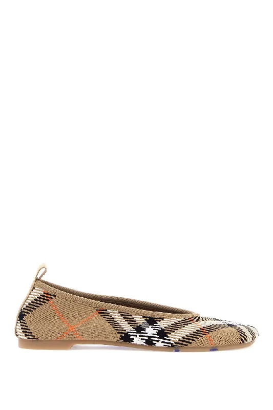 On-Trend Fashion Offers Burberry Baby Checkered Ballet Flats