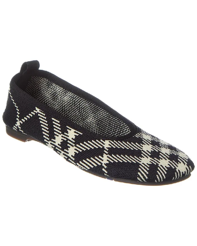 Urban Style Promotions Burberry Check Knit Flat
