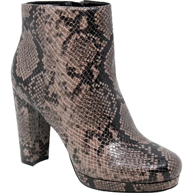 Limited Edition Charles by Charles David Women's Chasen Faux Leather Block Heeled Ankle Bootie Limited Edition Charles by Charles David Women's Chasen Faux Leather Block Heeled Ankle Bootie