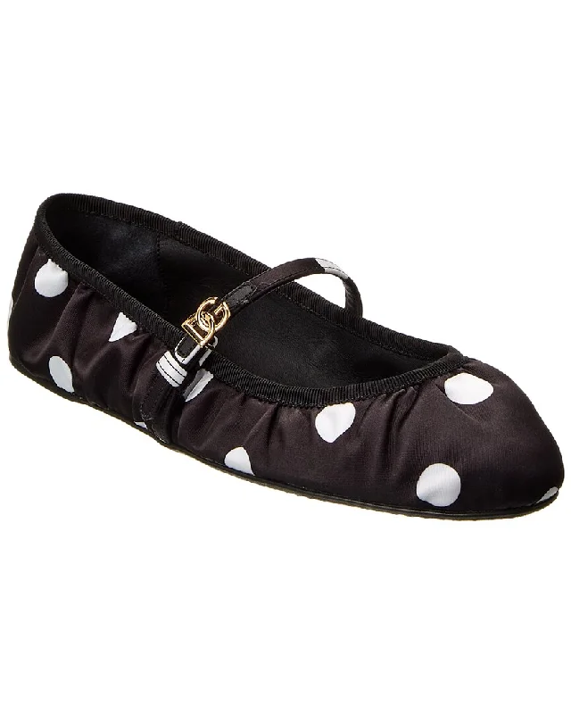 Statement Casual Shoes Dolce & Gabbana Satin Flat