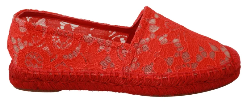 Breathable Shoes Dolce & Gabbana  Viscose Espadrilles Flat Women's Shoes