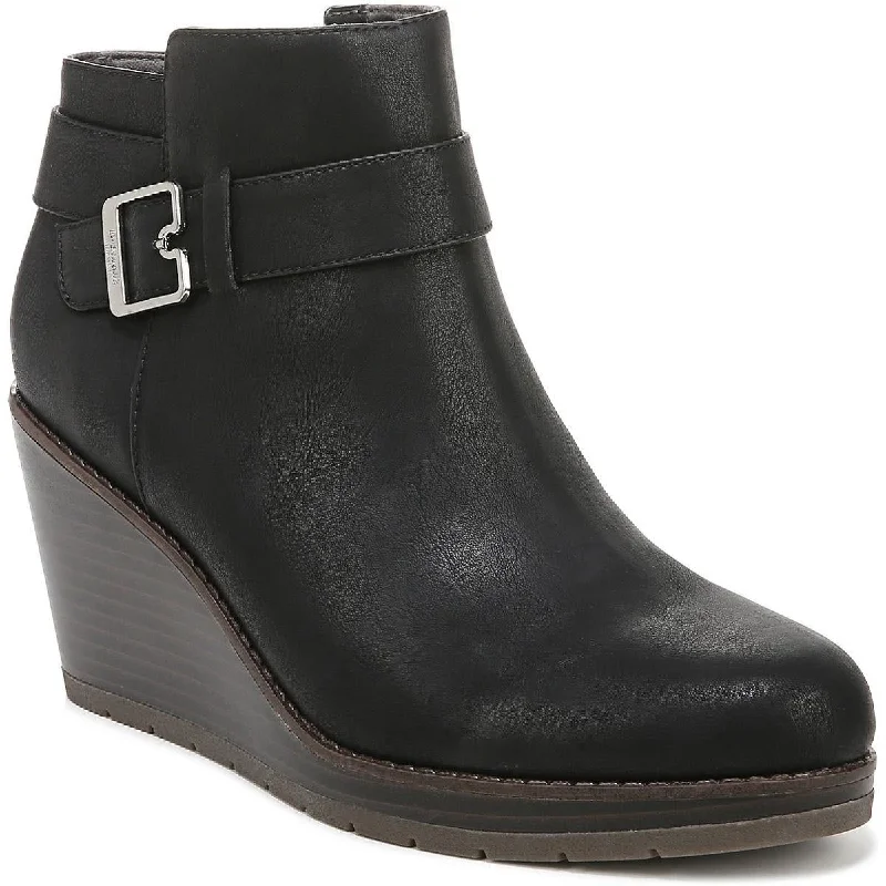 New Arrivals Dr. Scholl's Shoes Womens One Up Zipper Ankle Wedge Boots