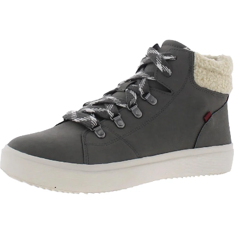 Style Revolution Dr. Scholl's Weekend Women's Faux Fur Trim Lace-Up Sneaker Booties