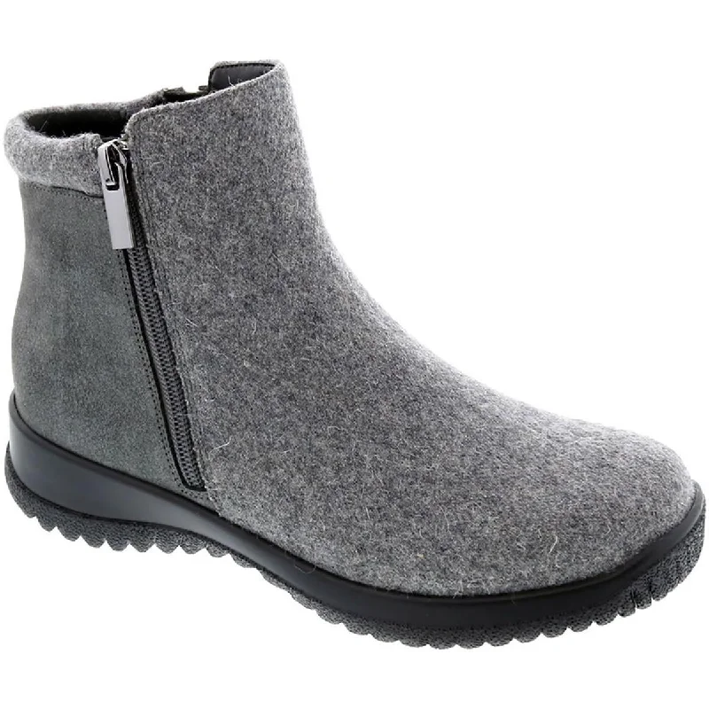 Casual Women's Flats Drew Womens Kool Leather Wedge Ankle Boots