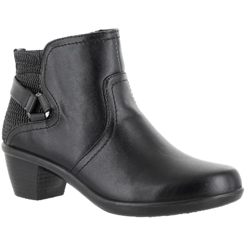Women's Business Casual Shoes Easy Street Womens Dawnta Faux Leather Heels Booties