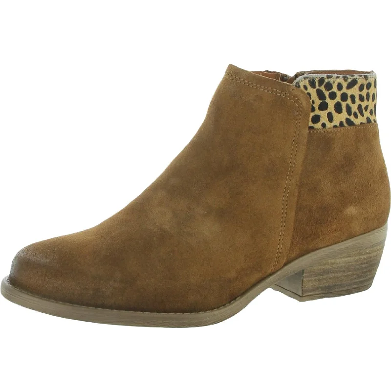 Comfortable Urban Shoes Eric Michael Aria Women's Suede Printed Trim Almond Toe Ankle Boots Comfortable Urban Shoes Eric Michael Aria Women's Suede Printed Trim Almond Toe Ankle Boots