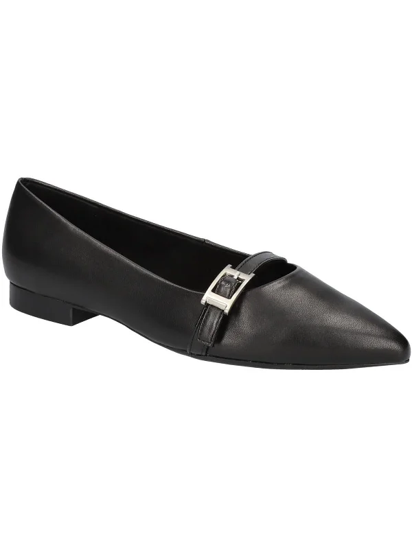 Flash Sale Starts evanna Womens Faux Leather Buckle Flat Shoes