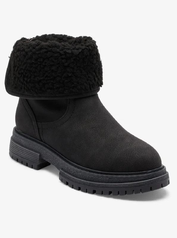 Mega Sale Fall Slip-On Boots - Black