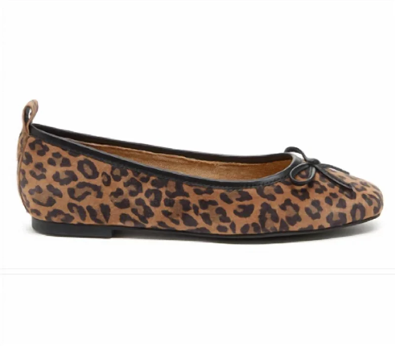 Women's Effortless Slip-Ons Frankie Leopard Ballet Flat