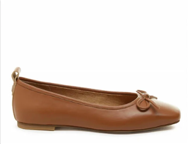 Fashion Casual Shoes Frankie Tan Ballet Flat In Gingerbread