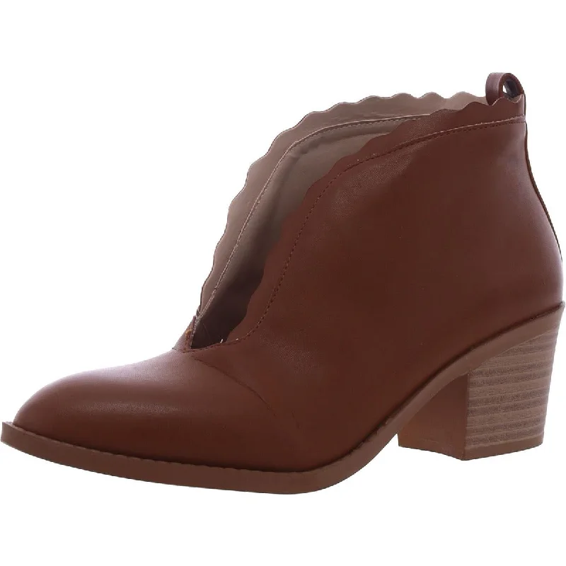 Hot Picks GC Shoes Womens Maris Faux Leather Block Heel Shooties