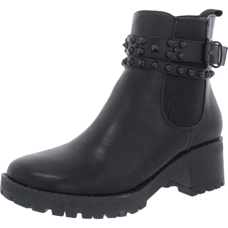 Classy Style Discounts GC Shoes Womens Noe Faux Leather Studded Booties