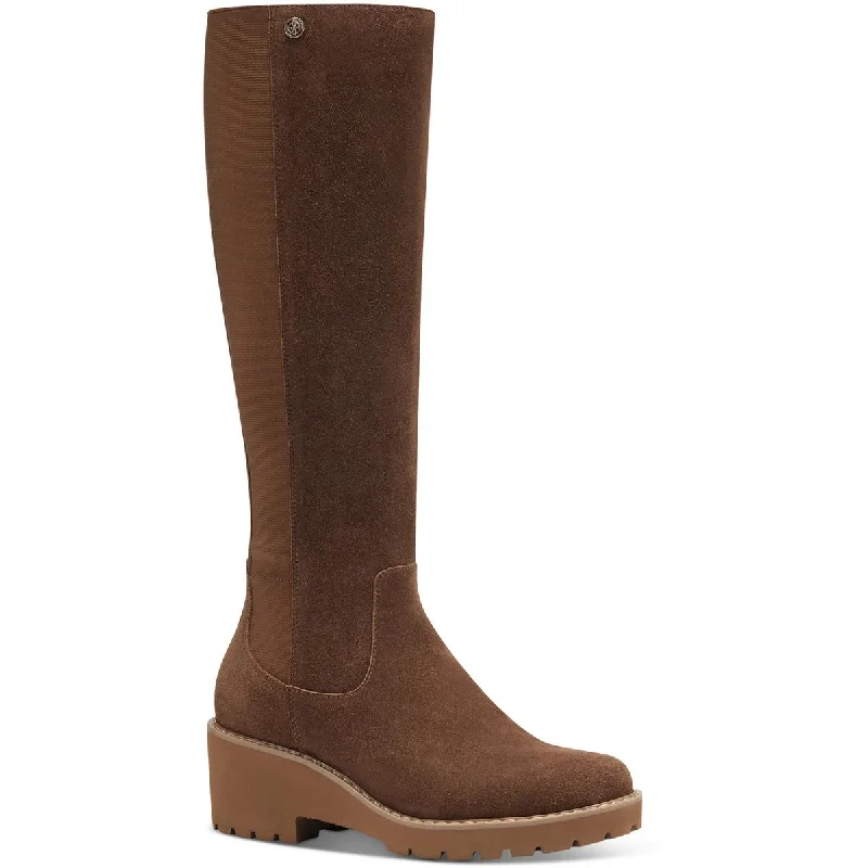 Fashion Essentials Giani Bernini Womens Valensia Suede Tall Knee-High Boots