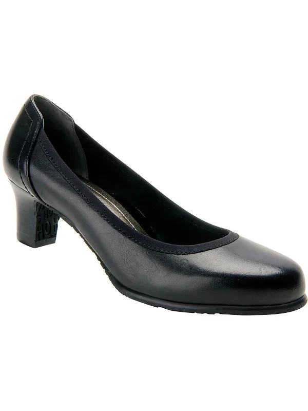 Halo Womens Leather Slip On Pumps