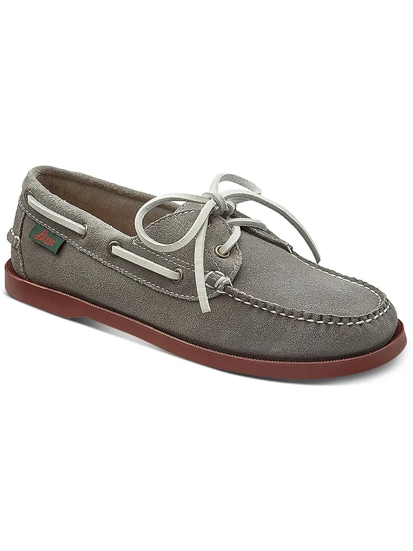 Best Sellers HAMPTON BOAT Womens Leather Slip On Boat Shoes