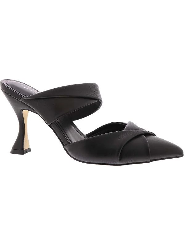 Heaton Womens Faux Leather Pumps Mules