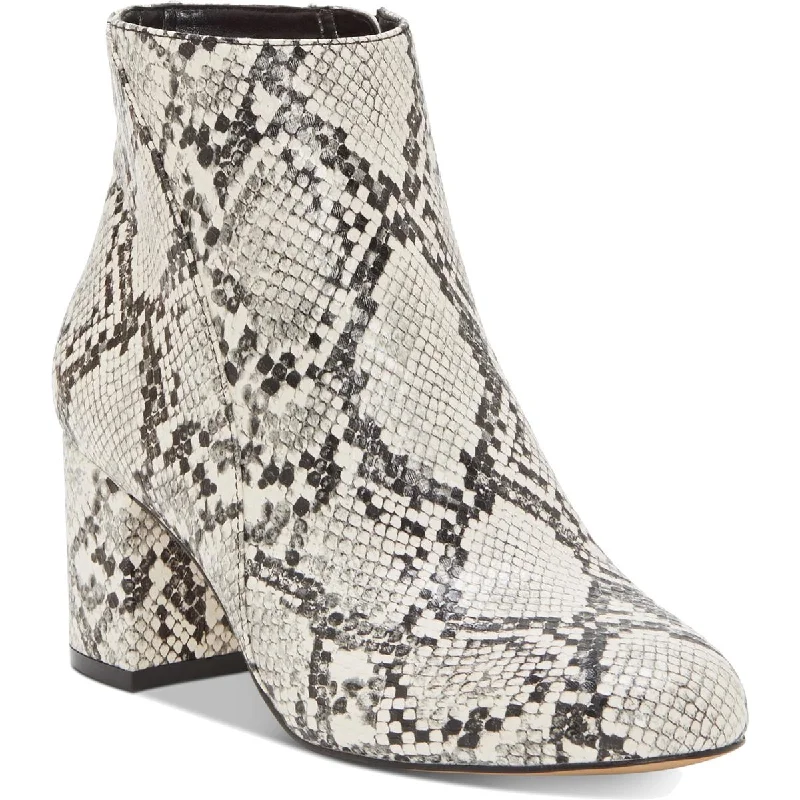 Must Haves INC Womens Floriann Faux Leather Booties