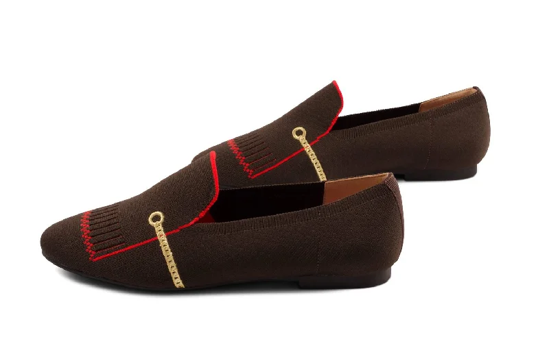 Hot Sale Janet Flat Shoes In Chocolate
