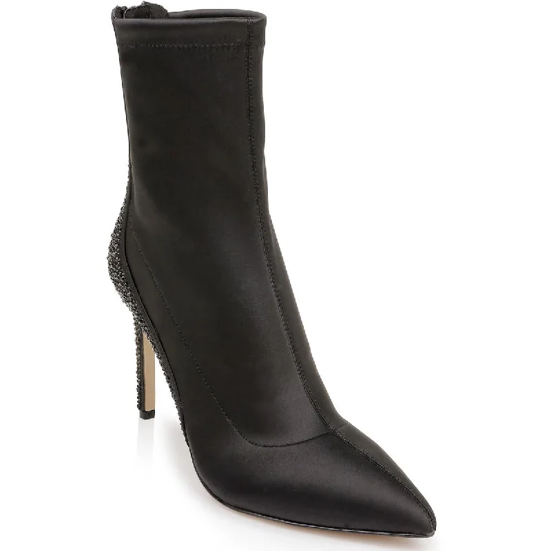 Fashionable Casual Footwear Offers Jewel Badgley Mischka Womens Joss Satin Pointed Toe Ankle Boots Fashionable Casual Footwear Offers Jewel Badgley Mischka Womens Joss Satin Pointed Toe Ankle Boots