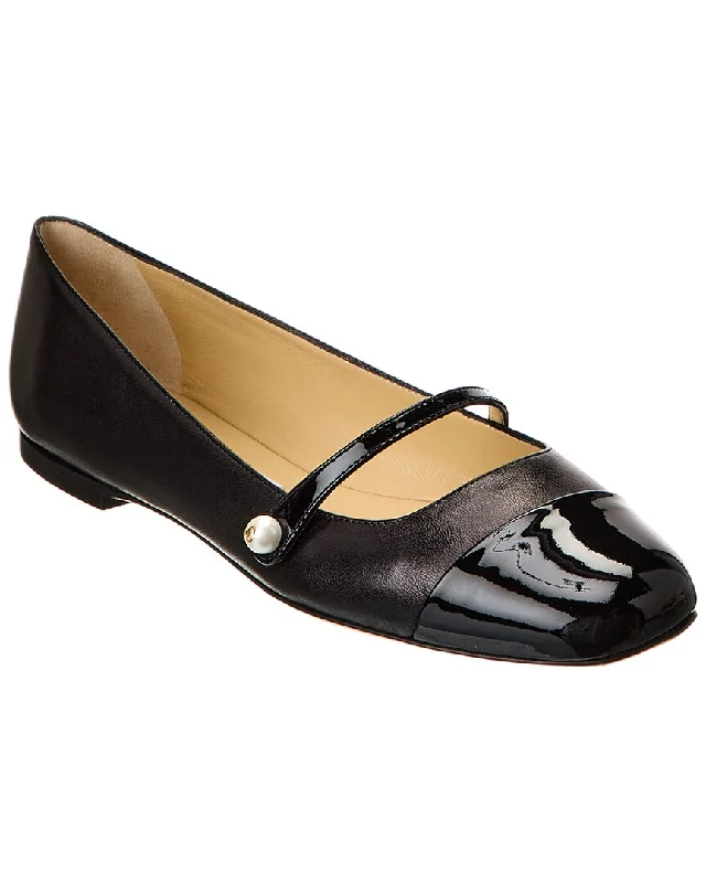 Fashionista Sale Jimmy Choo Elisa Leather & Patent Flat