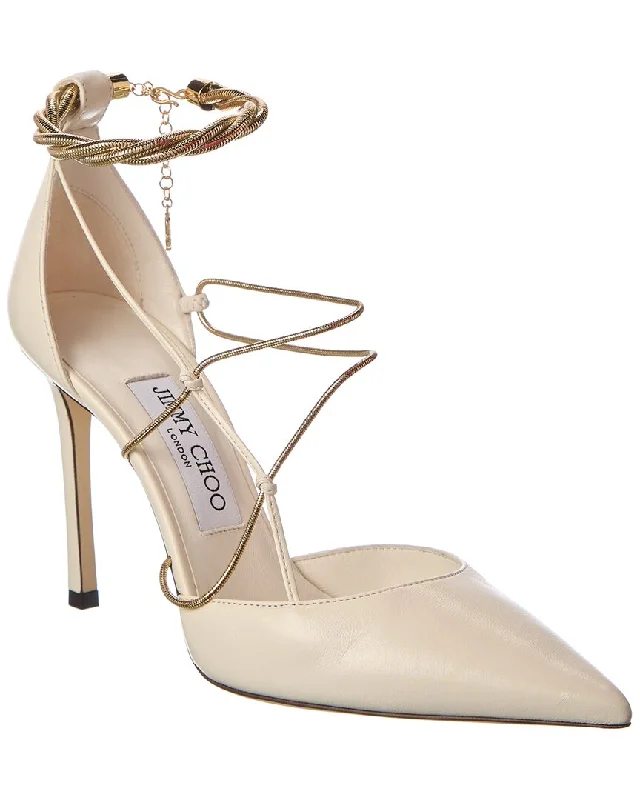 Jimmy Choo Olesia 95 Leather Pump