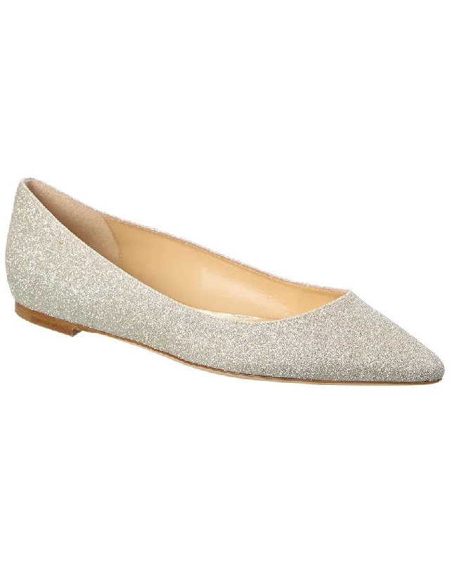Statement Footwear Discount Jimmy Choo Romy Glitter Flat