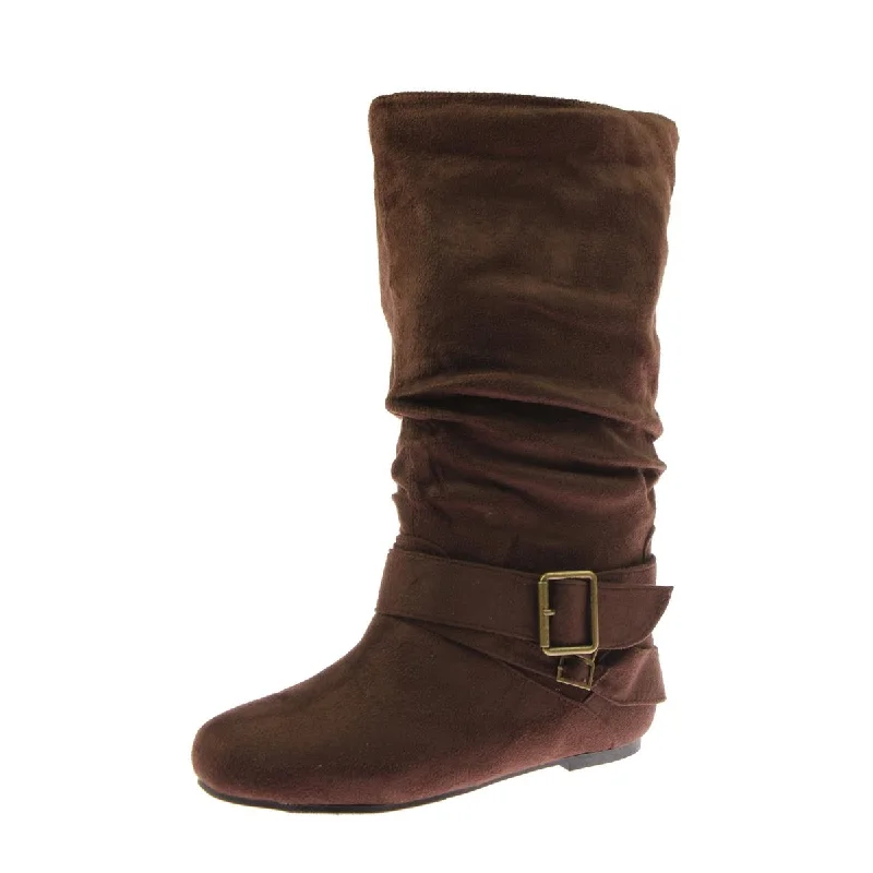 Comfort And Style Shoes Sale Journee Collection Womens Chely Faux Suede Slouch Mid-Calf Boots Comfort And Style Shoes Sale Journee Collection Womens Chely Faux Suede Slouch Mid-Calf Boots