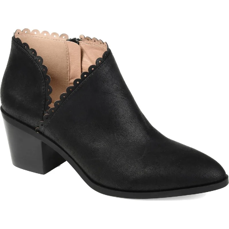Vintage Style Deals Journee Collection Womens Tessa Scalloped Booties Ankle Boots