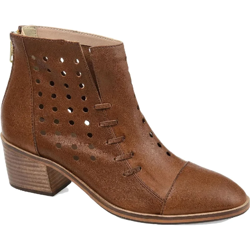 Huge Price Cut Journee Collection Womens Ulima Leather Zipper Cap Toe Boots