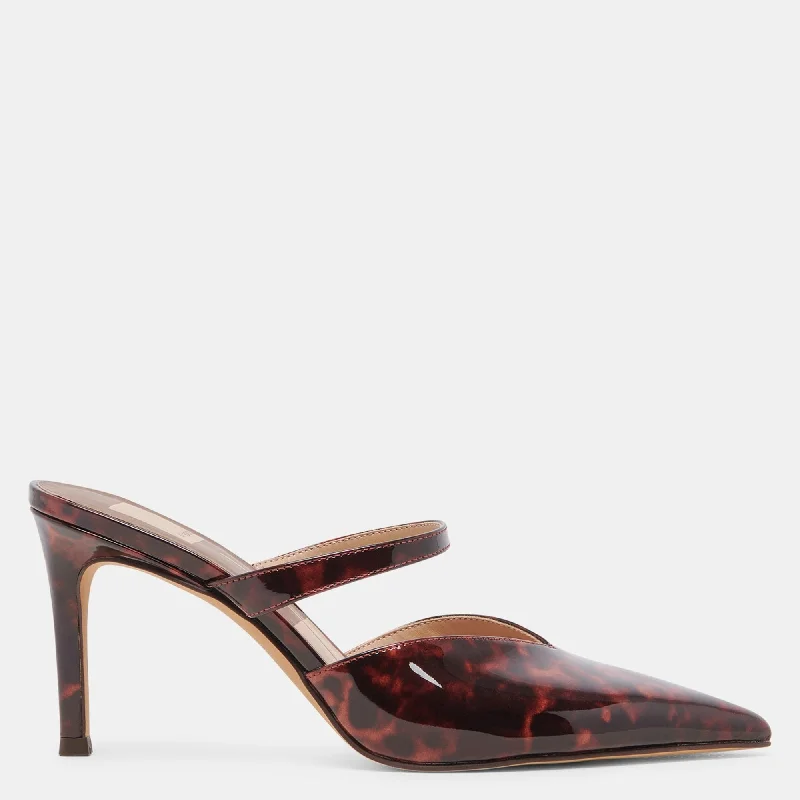 Kanika Heels Tortoise Patent Leather