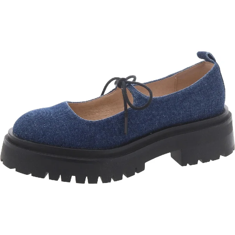 Sleek Style Discounts Landon Womens Denim Slip On Moccasins