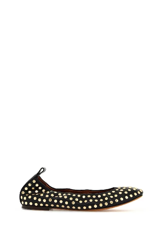 Avant-Garde Style Promotions Lanvin Studded Ballet Flats