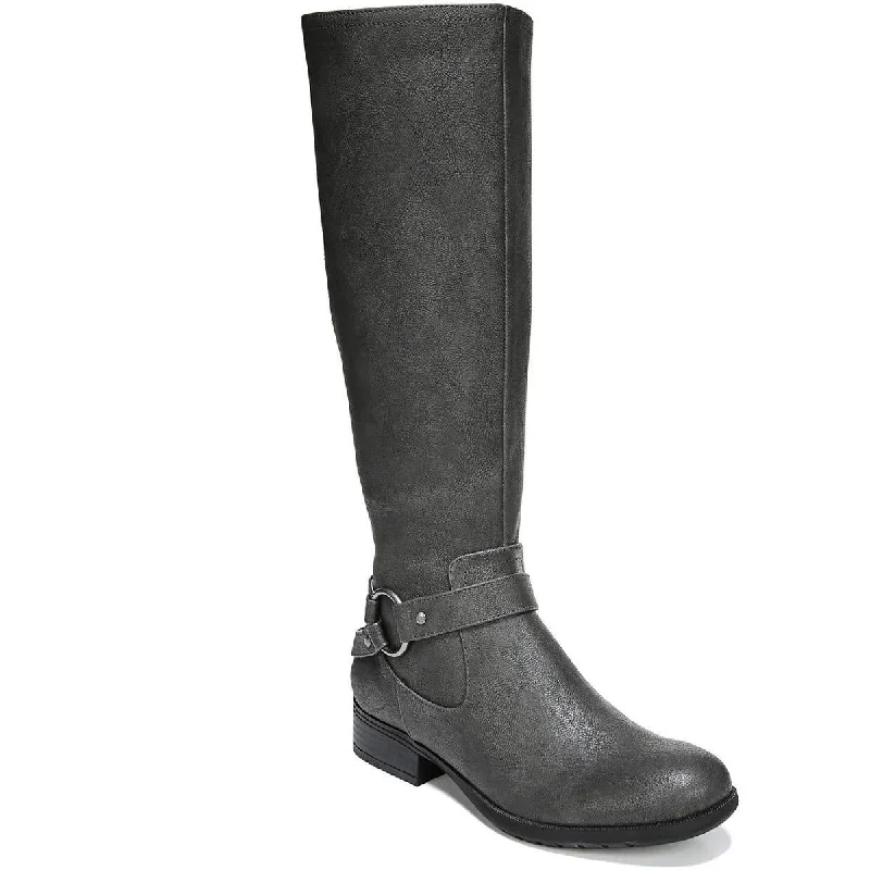 Comfortable Slip-On Shoes LifeStride Womens Felicity Faux Leather Knee-High Boots
