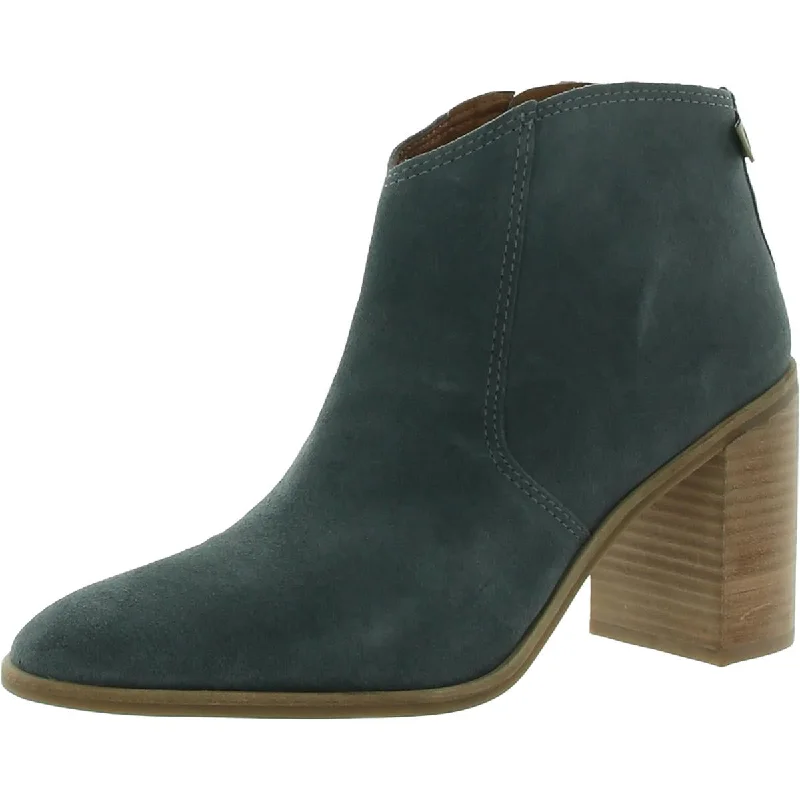 Modern Chic Discounts Lucky Brand Womens Pellyon Suede Almond Toe Ankle Boots