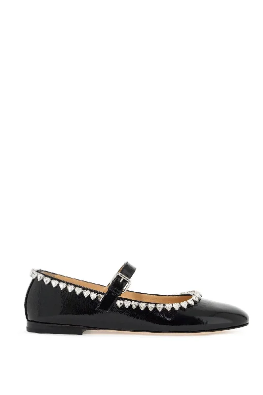 High-End Style Discounts Mach E Mach Audrey Ballet Flats With Heart-Shaped Crystals