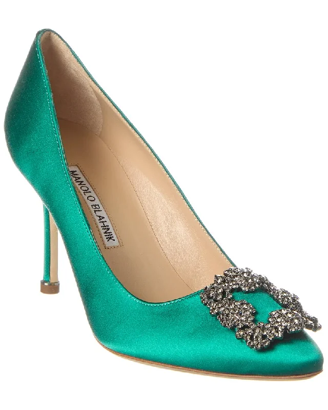 Manolo Blahnik Hangisi 90 Satin Pump