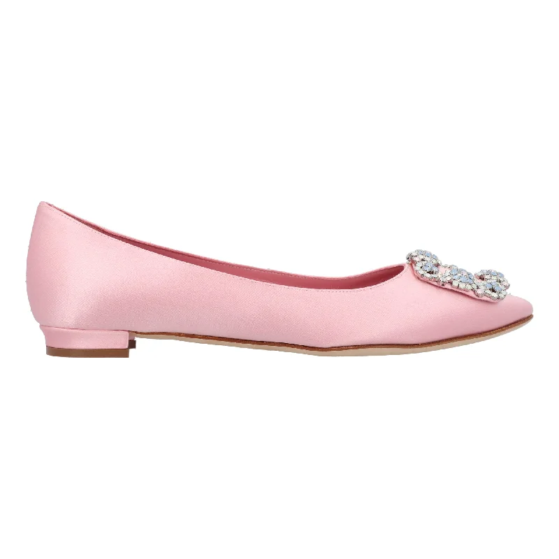 Best Women's Shoe Deals Manolo Blahnik Hangisi Ballerinas Pink