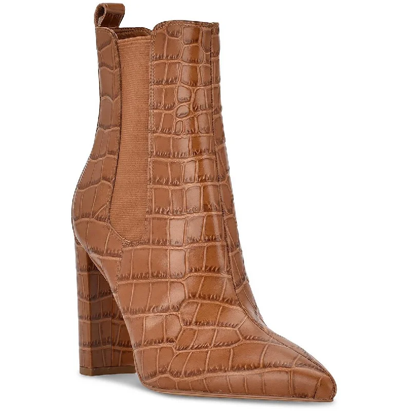 Effortless Style Shoes Sale Marc Fisher LTD Womens Garliss Leather Animal Print Chelsea Boots