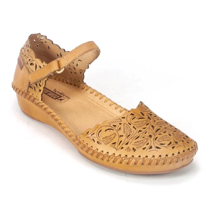 Supportive Shoes Offer Mary Jane Leather Shoes In Honey