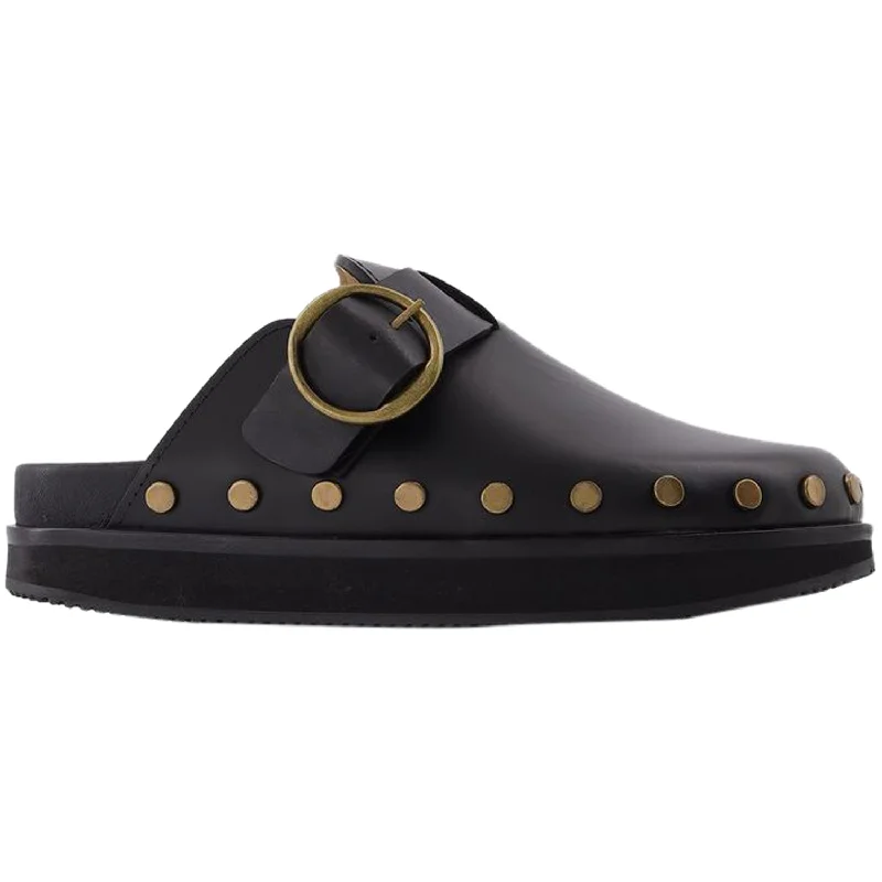 Sleek Versatile Footwear Mirst Flats in Black Leather
