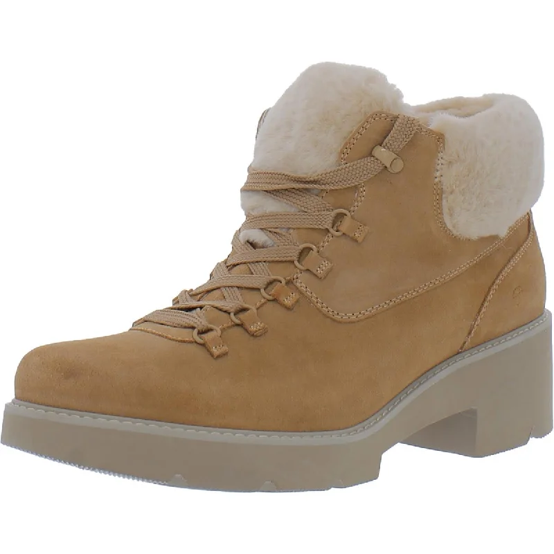 Sustainable Footwear Sale Naturalizer Womens Dover Suede Faux Fur Hiking Boots