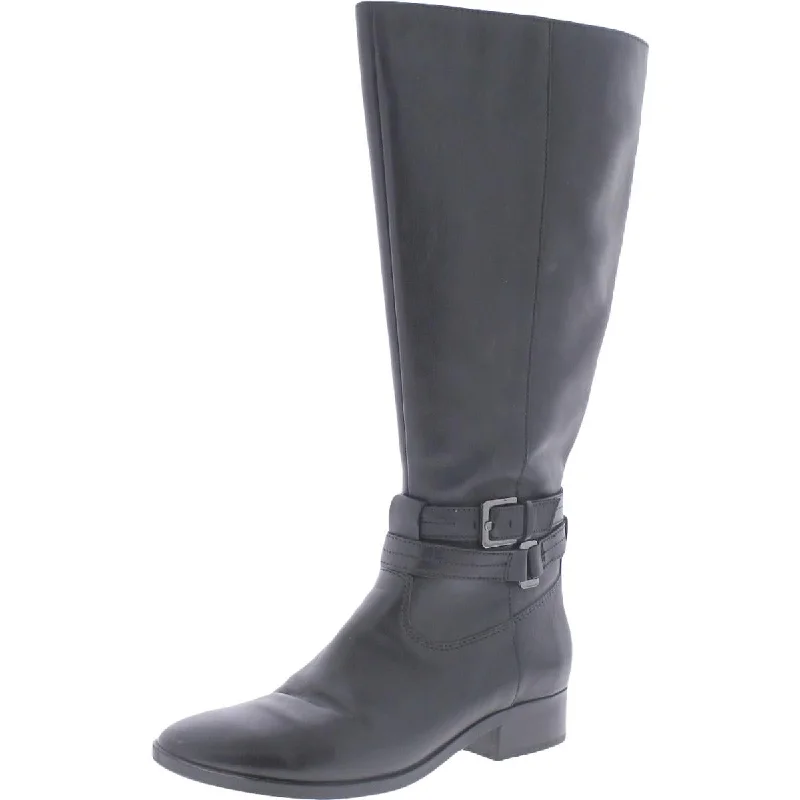 Sporty Fashion Offers Naturalizer Womens REID Leather Wide Calf Knee-High Boots