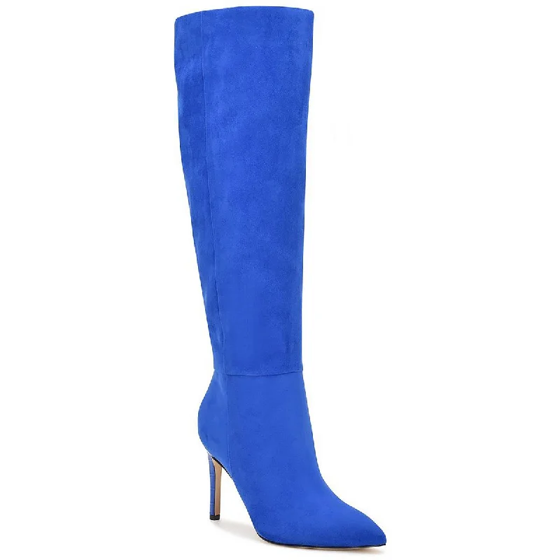 Luxury Shoes Clearance Nine West Womens RICHY2 Faux Suede Stiletto Knee-High Boots