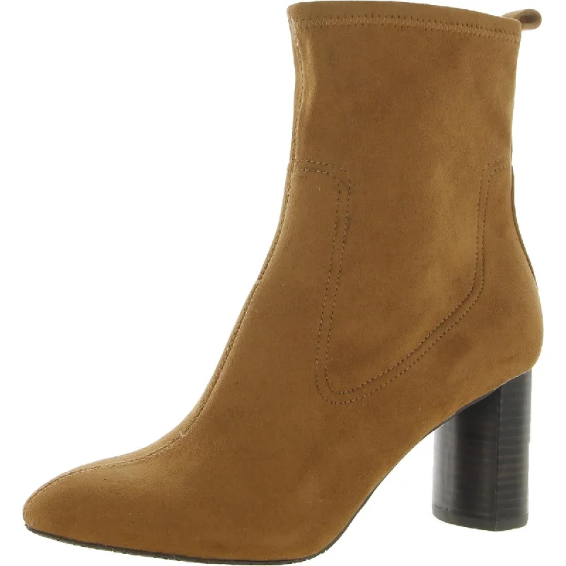 Designer Casual Shoes NYDJ Womens Tonesu Suede Block Heel Mid-Calf Boots