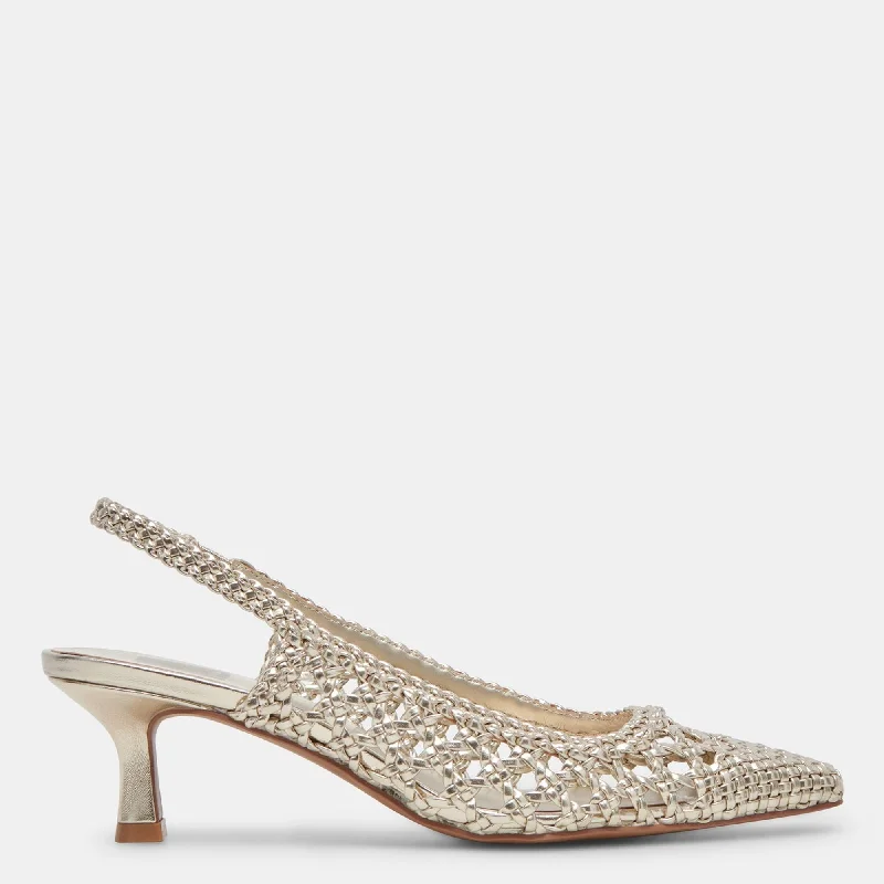 Olympa Heels Light Gold Metallic Stella