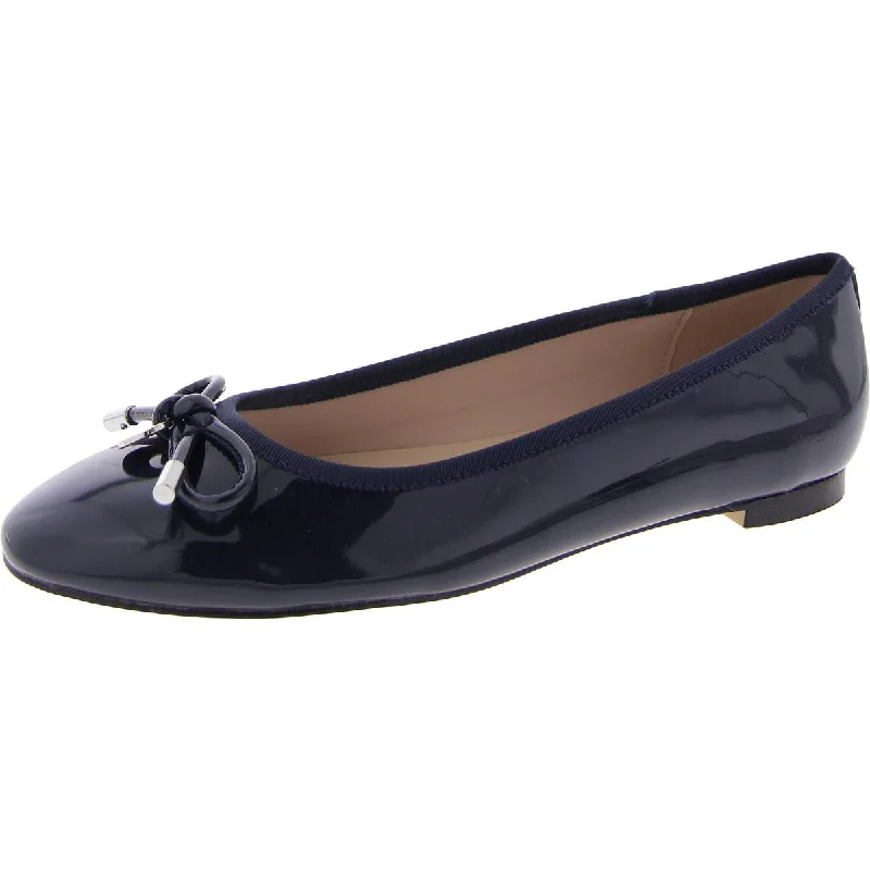 The Good Stuff PAYLY 3 Womens Patent Leather Bow Ballet Flats