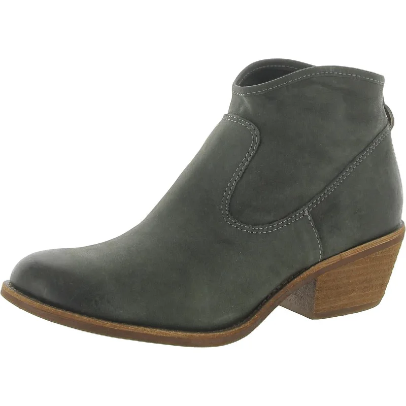 Women's Foot-Friendly Shoes Sofft Womens Leather Stacked Ankle Boots